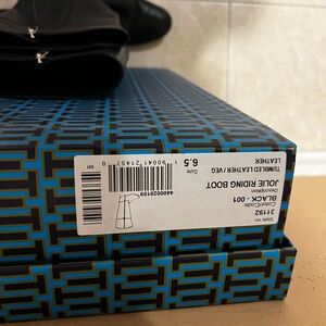 Tory Burch leather Riding Boots, black, size 6.5. Hardly worn.